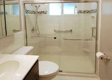 Tub to shower stall conversion