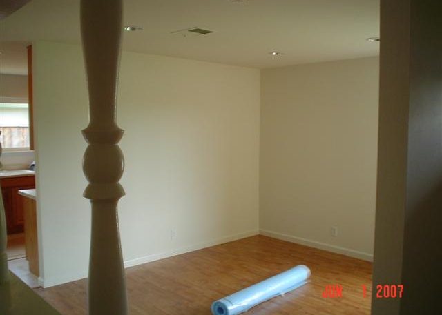 dining area after