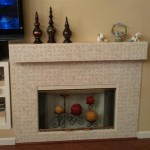 mosaic marble fireplace surround