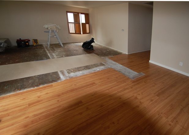 Interior walls down