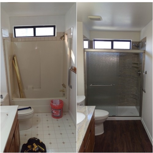 Cultured Granite Shower