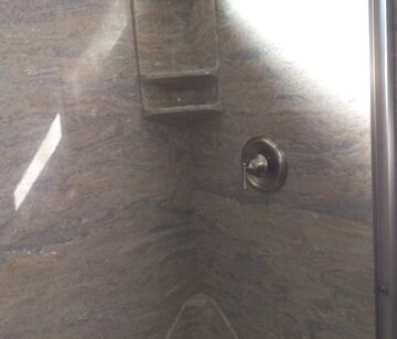 Cast Granite shaving shelf soap shampoo holder