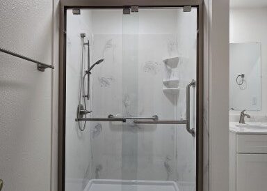 shower remodel cultured marble